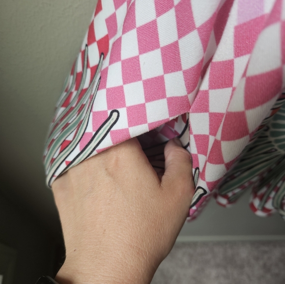 Mara Hoffman Sleeveless Checkered Swing Dress with Pockets Medium - Picture 5 of 8